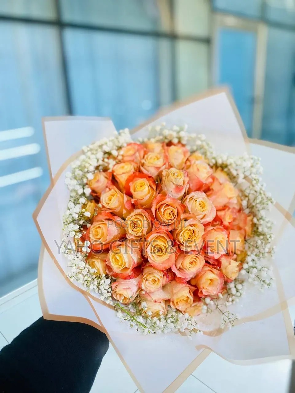 Bouquet With Pink Teddy Bear