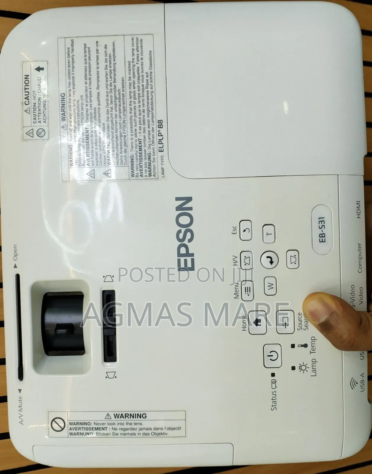 Epson Projector Model Name: Eb-S31 Has : Bag Remote