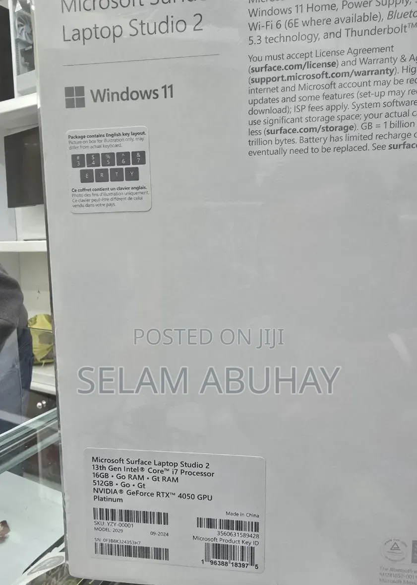 New Microsoft Surface Laptop Studio 2 16GB Intel Core i7 SSD 512GB