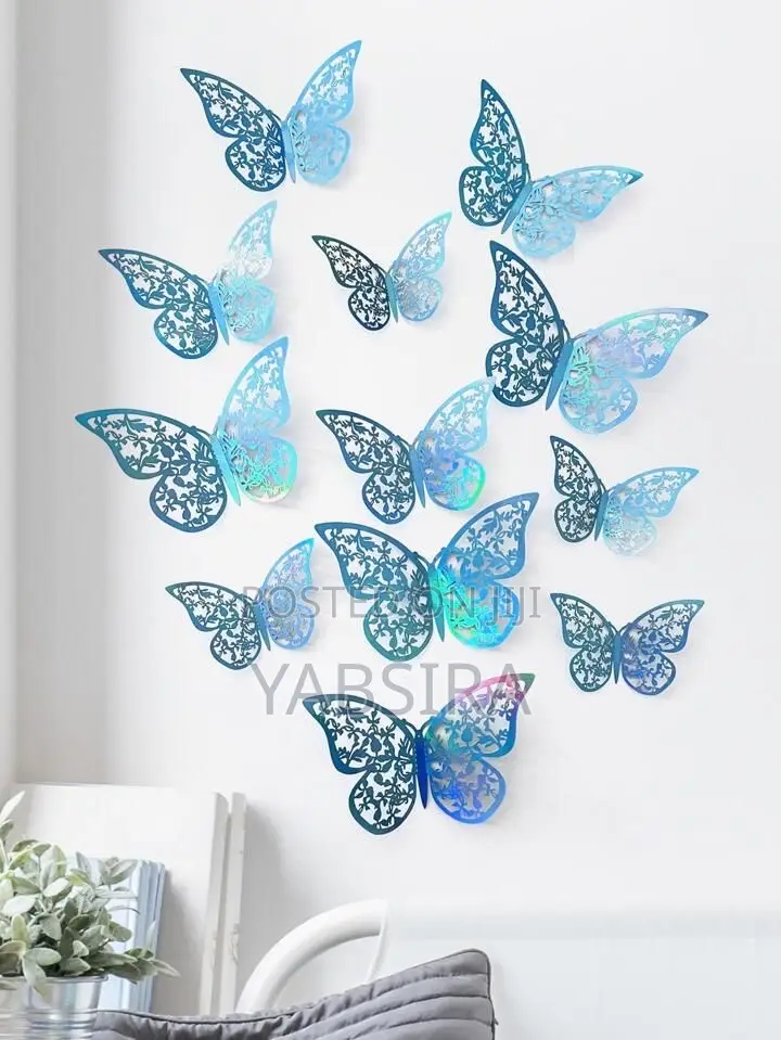 3d Butterfly Sticker 12 PCS