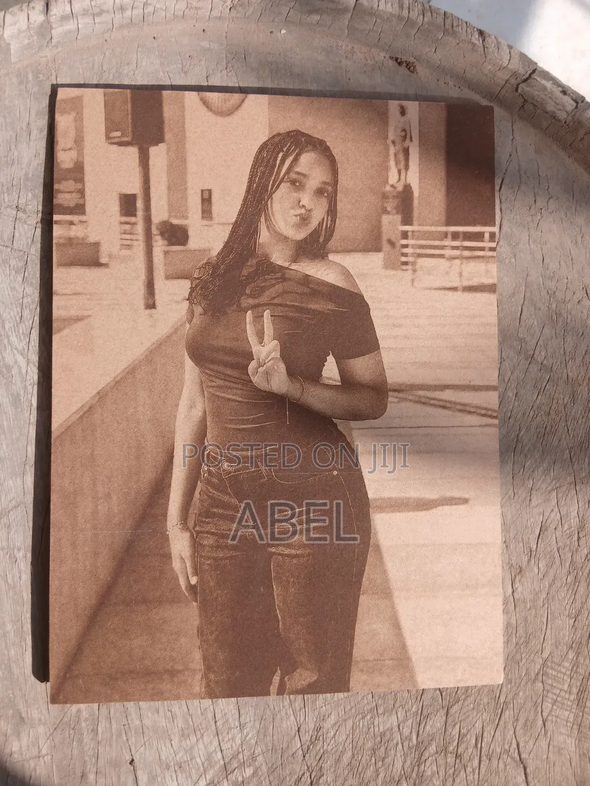 Photo Engraved on Wood(Graduation,Wedding,Birthday