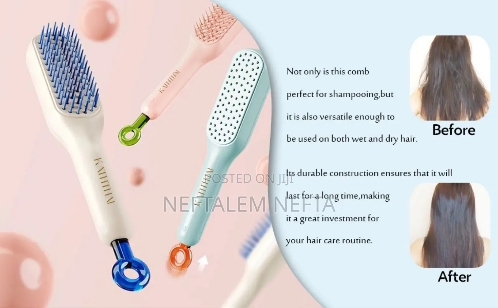 Retractable Cleaning Hair Brush