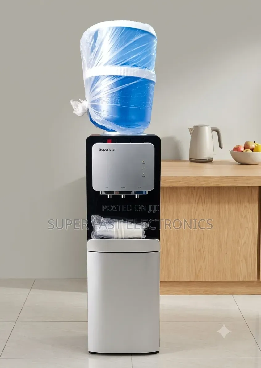 Super Star Water Dispenser Hot Cold With Storage Cabinet