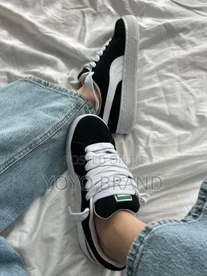 Puma Suede Xl Sneakers Black/White Fashion Shoes