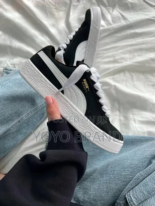 Puma Suede Xl Sneakers Black/White Fashion Shoes