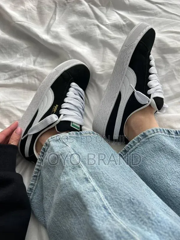Puma Suede Xl Sneakers Black/White Fashion Shoes