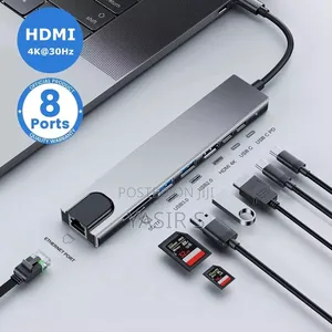 8 - In - 1 Hub Type - C to Hdmi Rj45 Pd Usb
