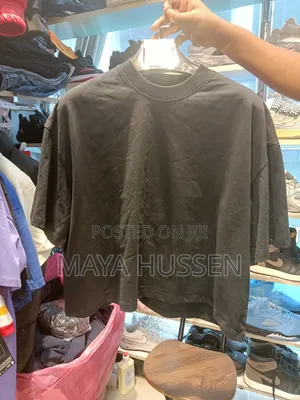 Premium Men's Boxy Crop Fit Black T-Shirt - Brand New High Quality