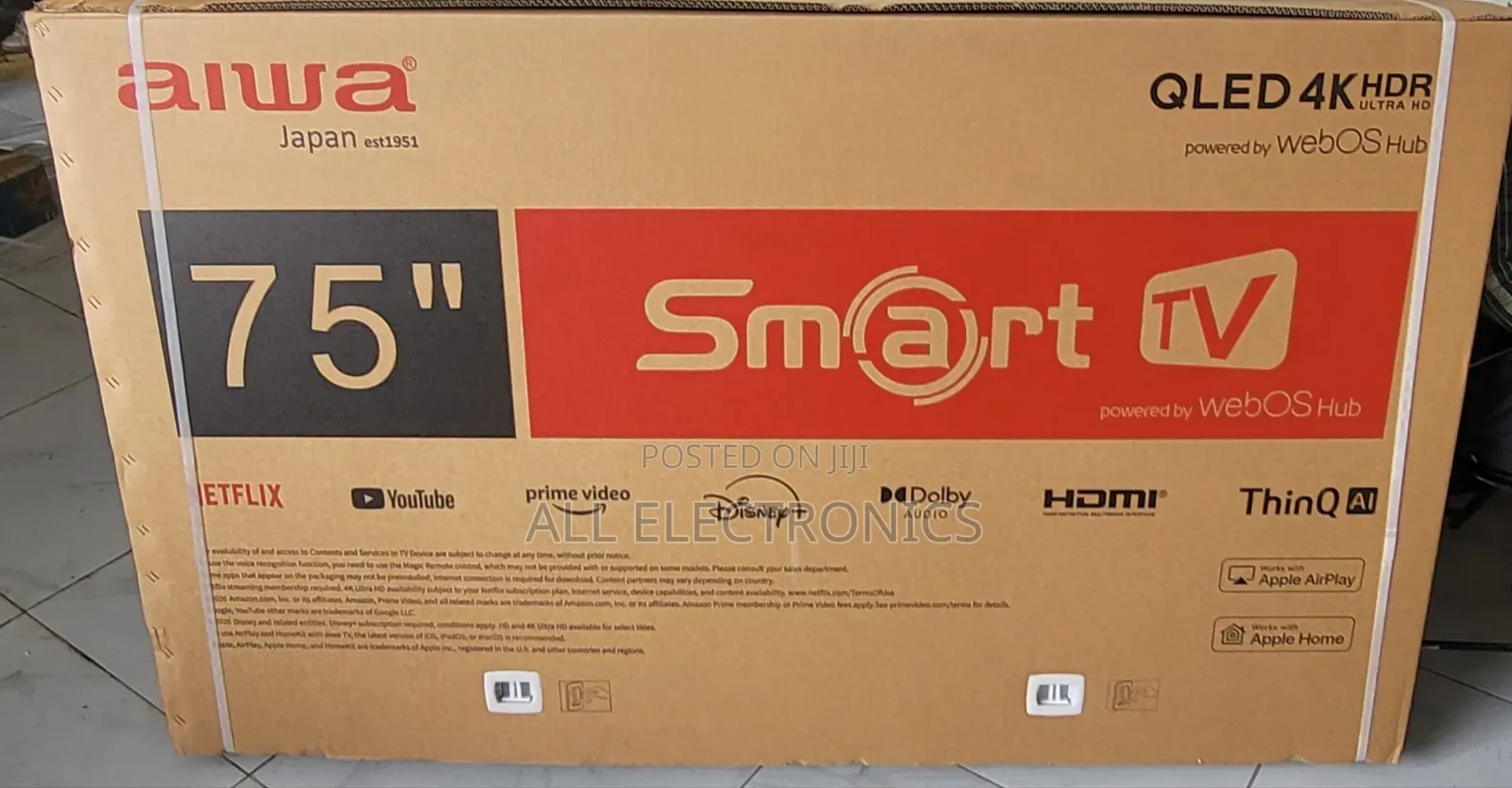 Aiwa 75"Qled 4khdr Smart Tv