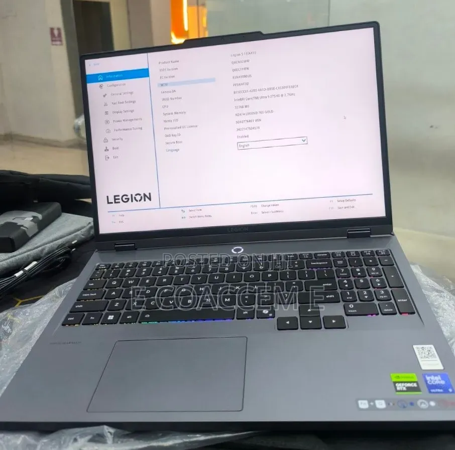 New Laptop Lenovo Legion 5i 32GB Intel Core Ultra 9 SSD 1T
