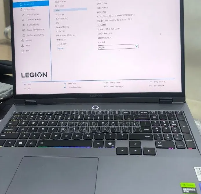 New Laptop Lenovo Legion 5 32GB Intel Core Ultra 9 SSD 1T
