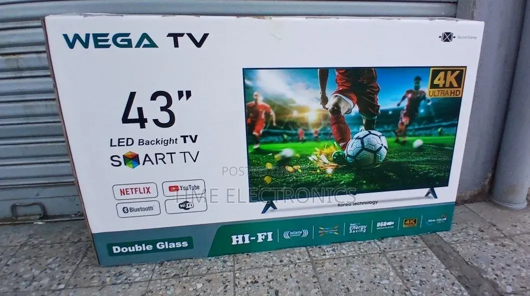 Wega 43" New 2026 Smart Tv New 2025