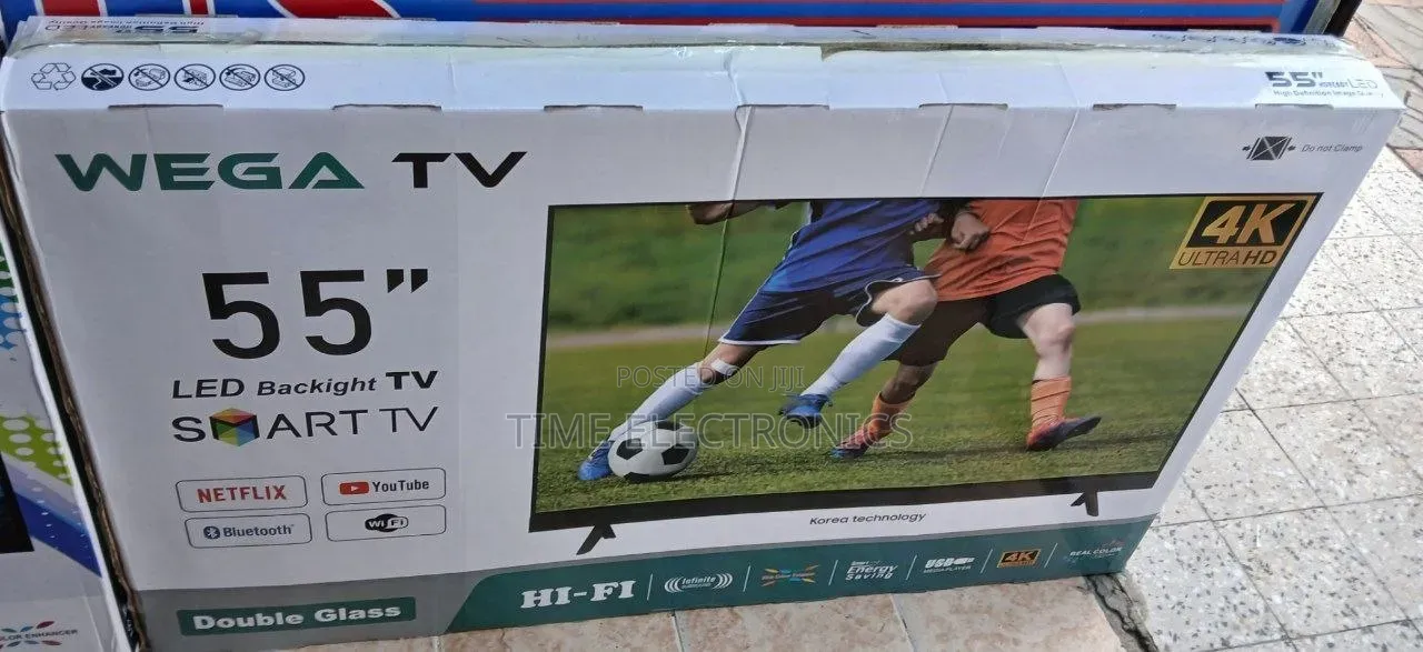 Wegawega 55" New 2026 Smart Tv New 2025
