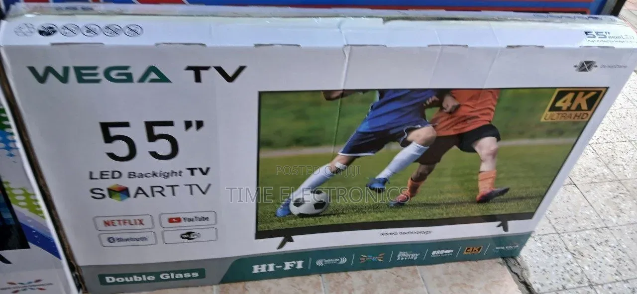 Wegawega 55" New 2026 Smart Tv New 2025