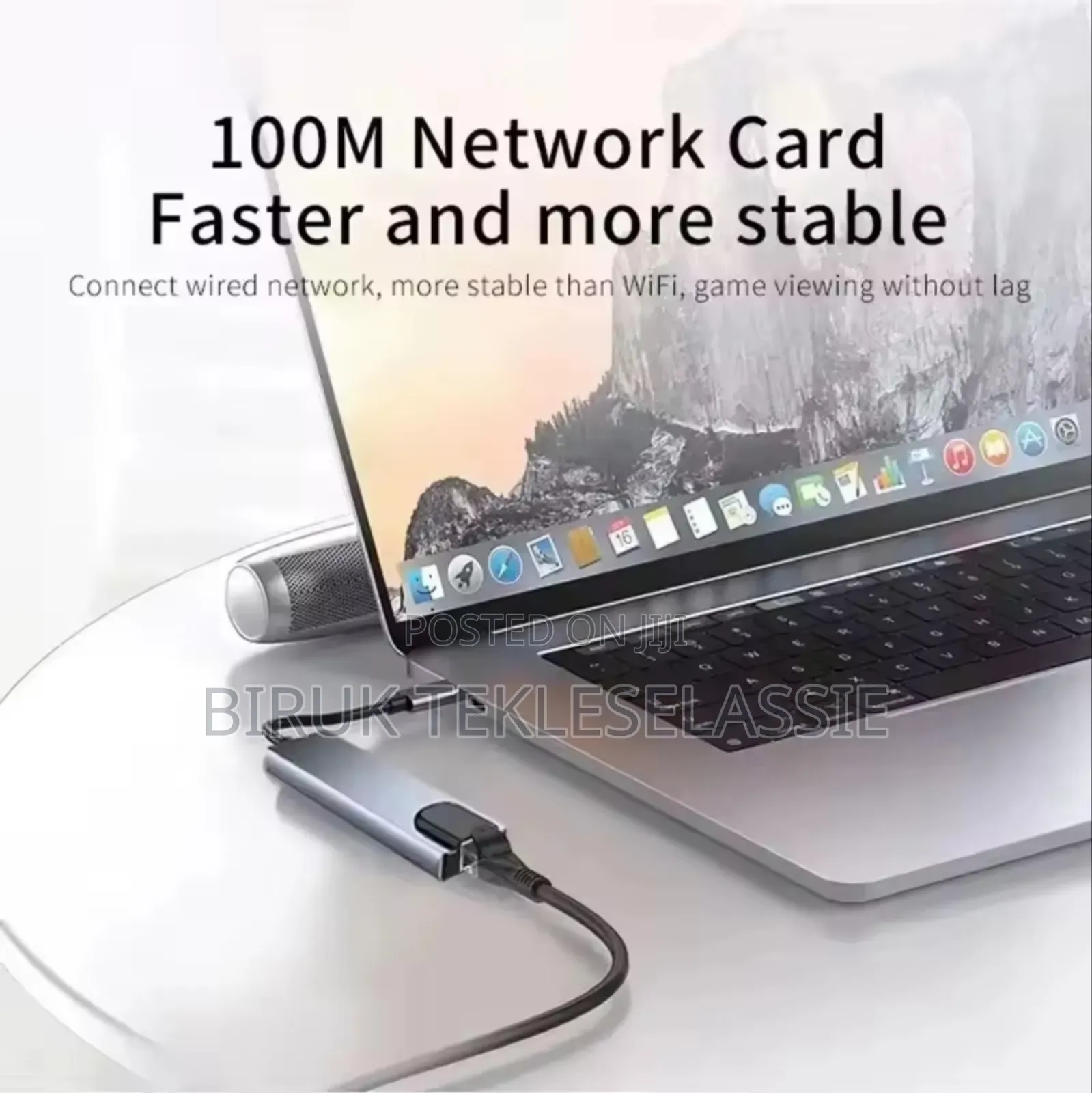 Usb C Hub 8 in 1 Type C Hdmi Adapter With Rj45 Sd/Tf for Laptop