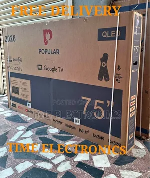 Populae 75" Google Tv New 2026 Smart Tv New 2025