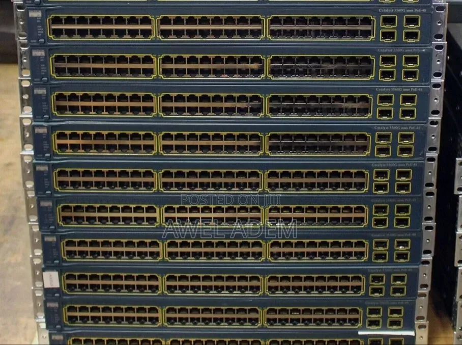 Cisco Ws-C3560-48ps-S 48-Port Gigabit Layer 3 Managed Poe Switch