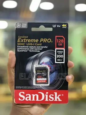 128gb Memory Card for Cameras (Sandisk Extreme Pro)