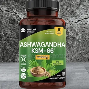 Ashwagandha KSM 66- 1200mg Vegan Tablets Pure High Strength 365tab