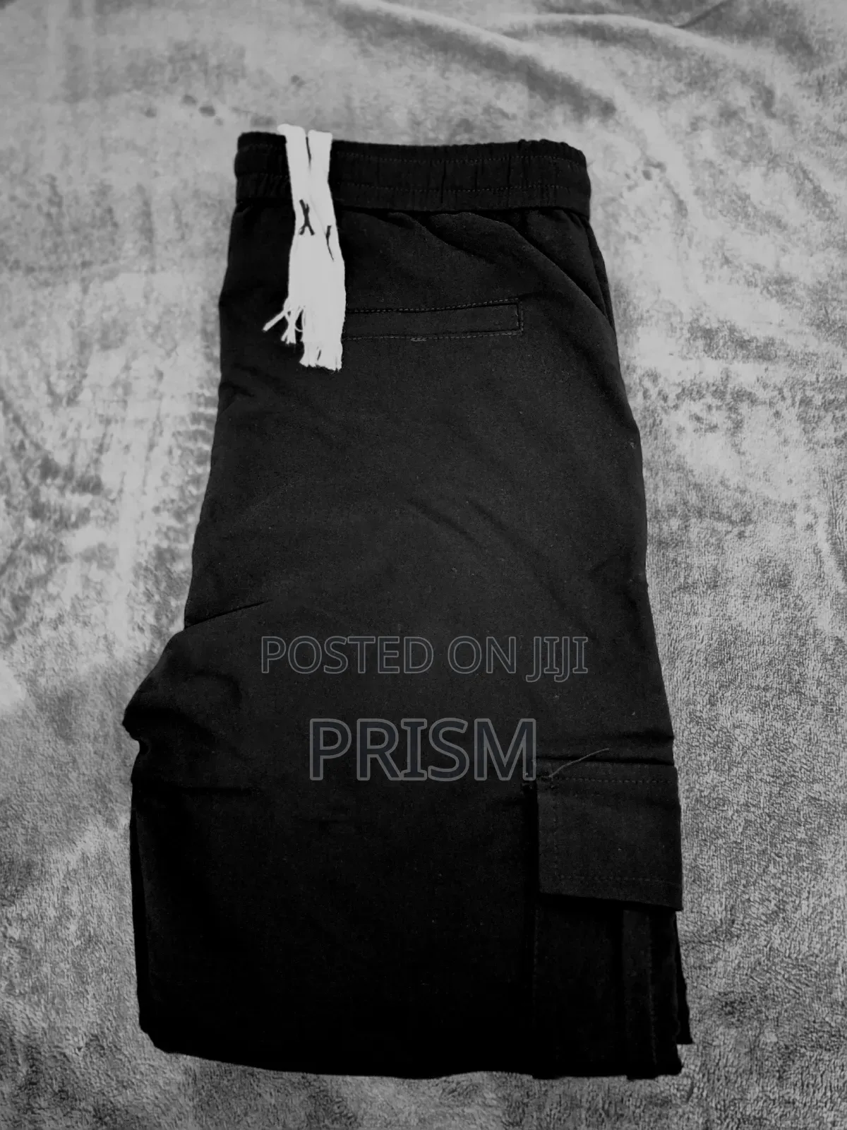 Men's Premium Black Cargo Streetwear Pants - Brand New
