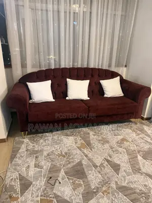 Used Sofa Burgendy Color