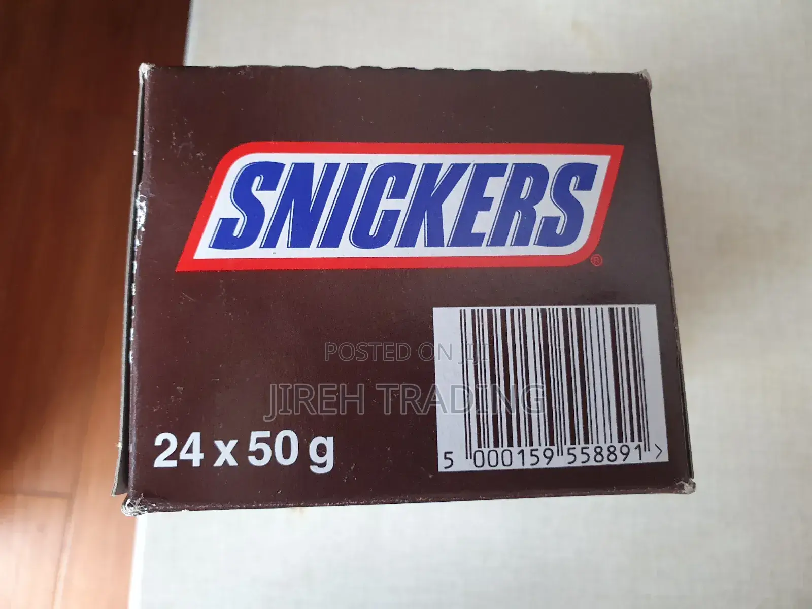 Snickers Chocolate Bars – Box of 24 (50g Each)