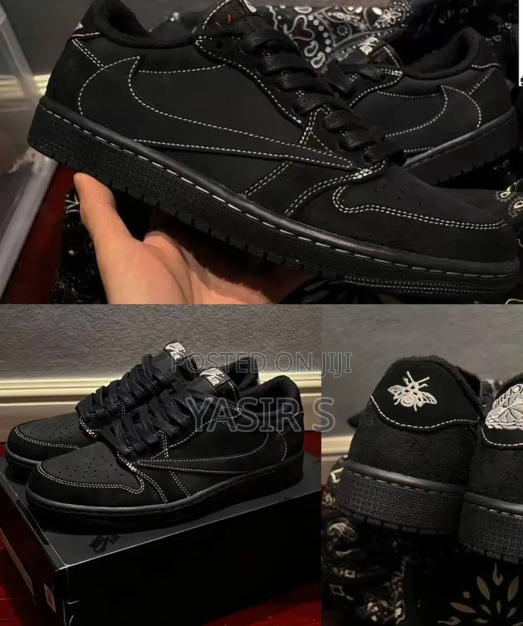 Travis Scott X Air Jordan 1 Low Og Sp "Black Phantom