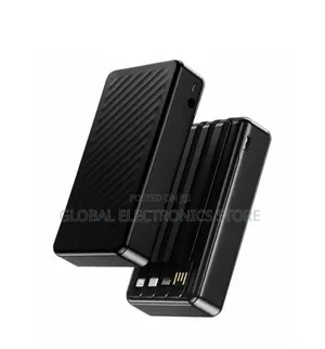 ላያያዝ ምቹ የሆነ የራሱ 4 Cables ያሉት Original Calus Power Bank Fast Charging