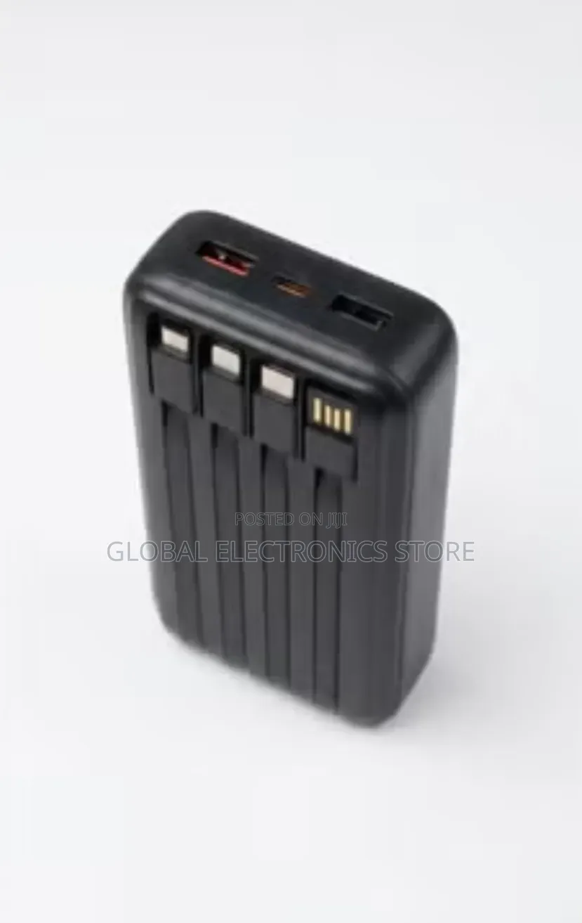 ላያያዝ ምቹ የሆነ የራሱ 4 Cables ያሉት Original Calus Power Bank Fast Charging