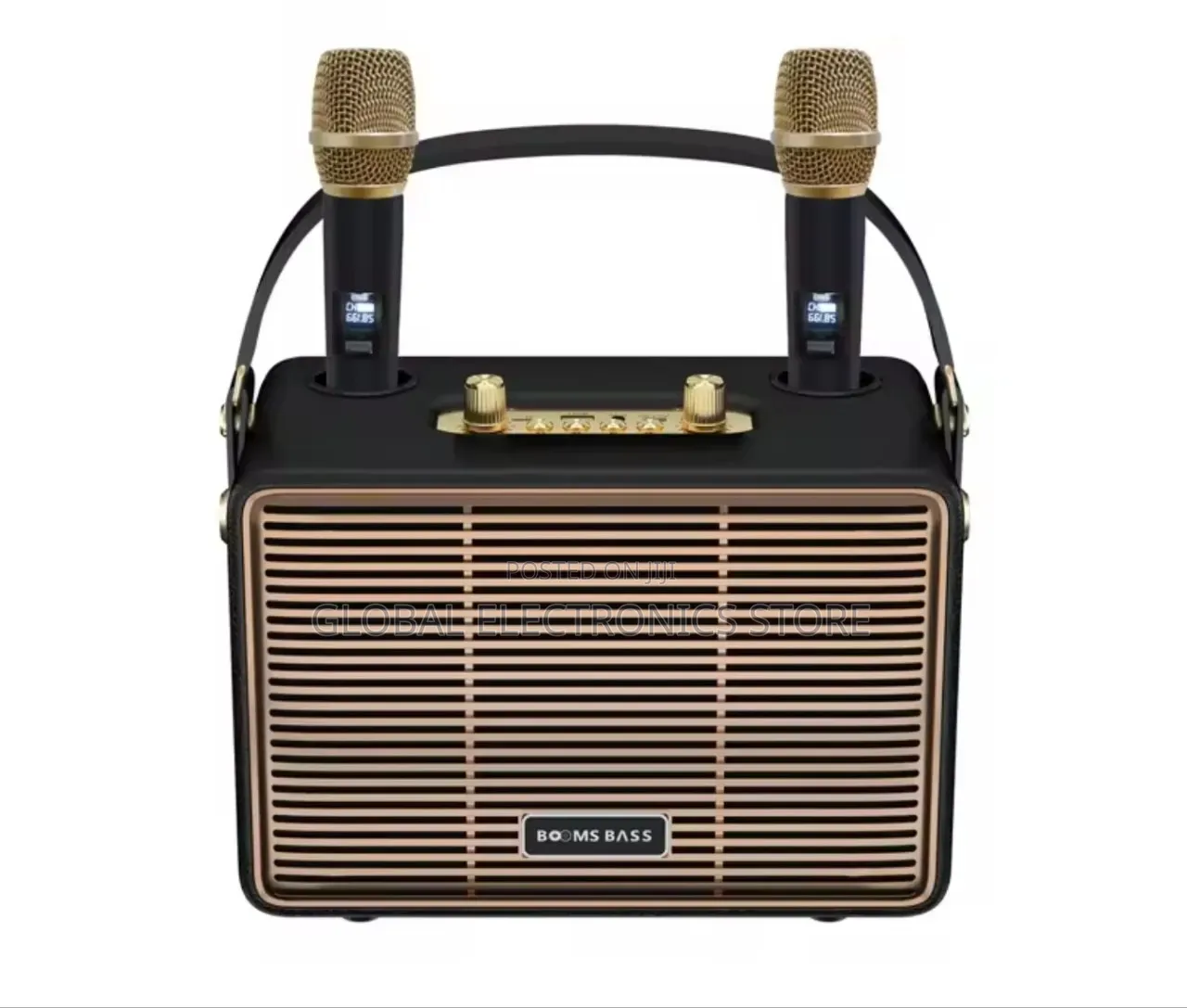 እጅግ ከፍተኛ ጥራት ያለው Karoke Speaker With Two Microphone