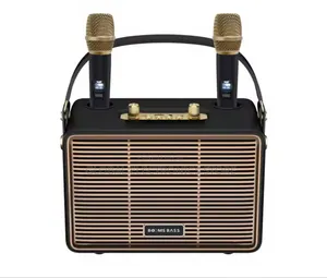 እጅግ ከፍተኛ ጥራት ያለው Karoke Speaker With Two Microphone