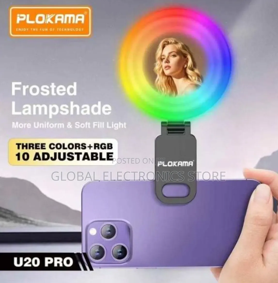 ስልክ ላይ የሚደረግ ከፍተኛ ኃይል ያለው RGB Mini Fill Light