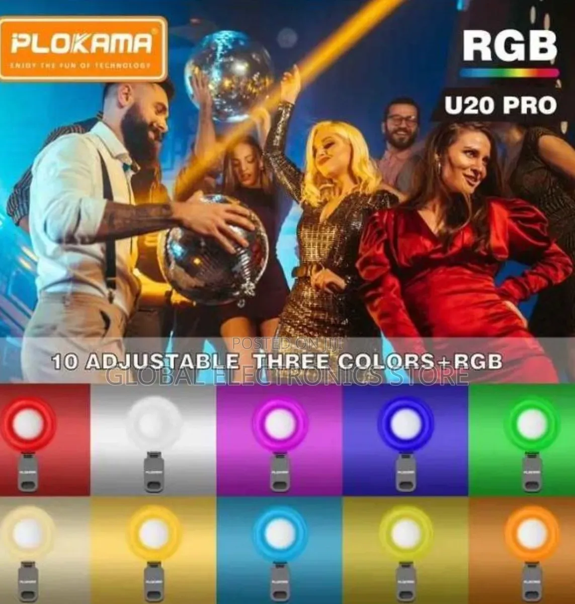 ስልክ ላይ የሚደረግ ከፍተኛ ኃይል ያለው RGB Mini Fill Light