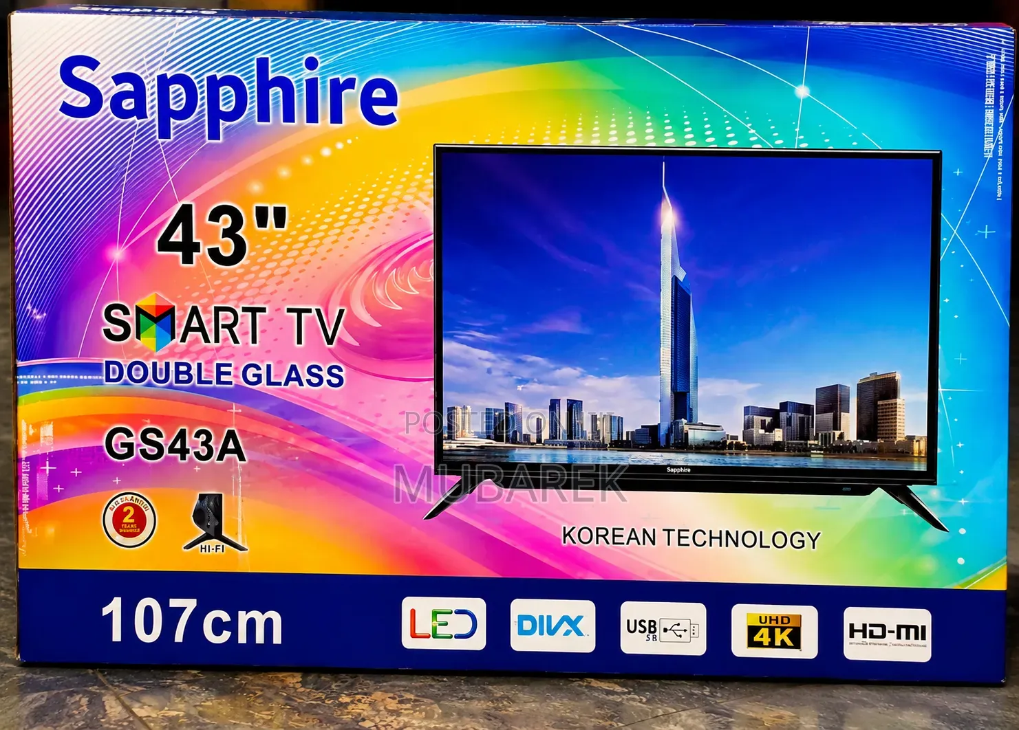 Sapphire 43inche Tv