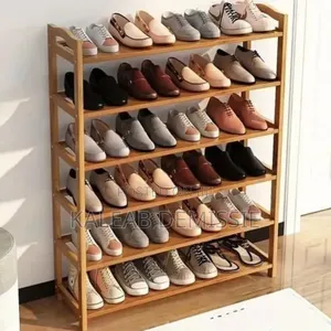 6 Layer Quality Wood Shoes Rack