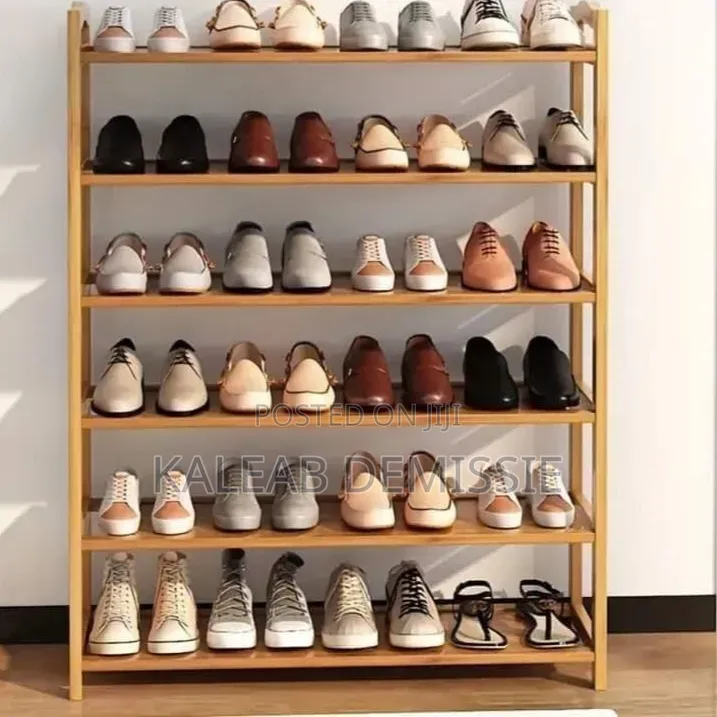 6 Layer Quality Wood Shoes Rack
