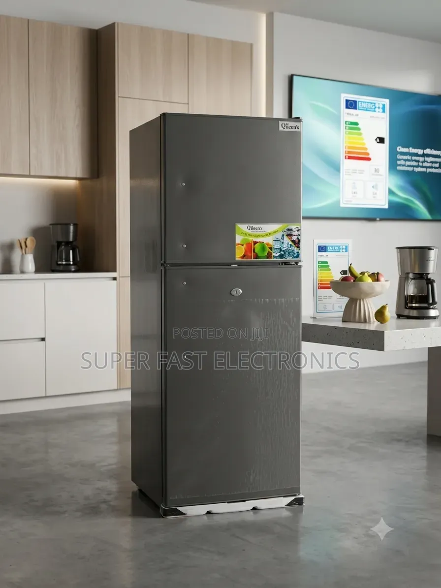 Queen's Refrigerator 270 Double Door – Compact Top Freezer, Energy
