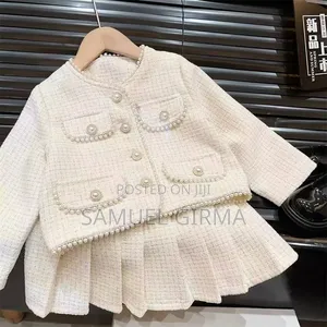 Mk- 0841 Toddler Girls Casual Skirt and Jacket Set