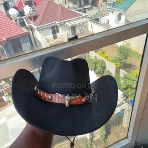 Rolled Up Wide Brim Western Hat