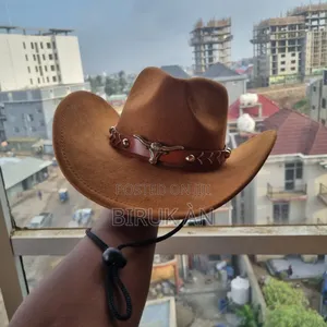 Rolled Up Wide Brim Western Hat