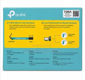 Tp-Link Tl-Wn781nd 150mbps Wireless N Pci Express Adapter