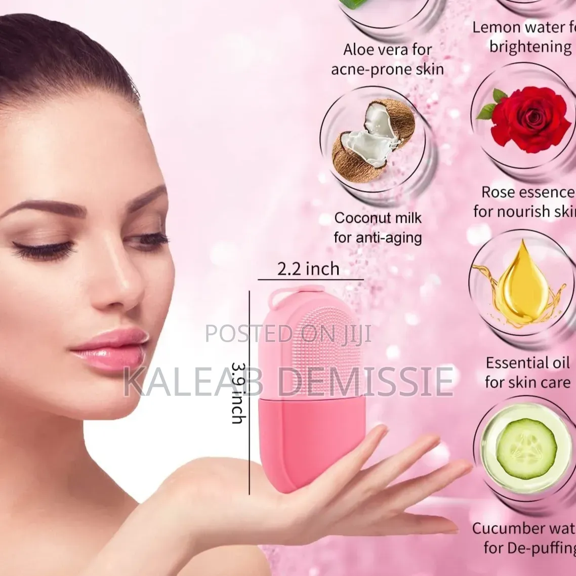 Silicone Ice Roller Facial Cleansing Brush