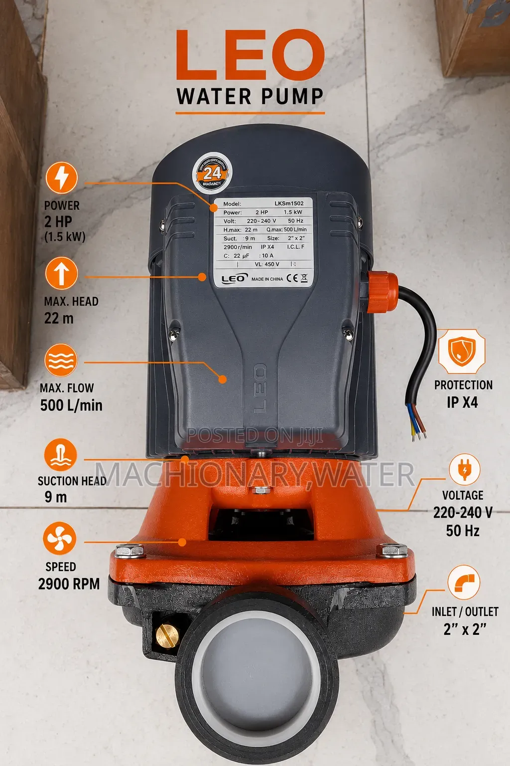 Leo Serface Pump 2hp