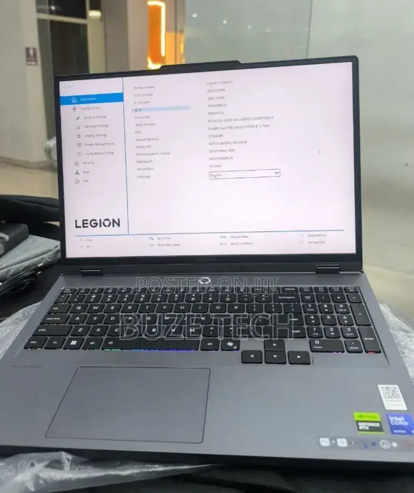 New Laptop Lenovo Legion 5i 32GB Intel Core Ultra 9 SSD 1T