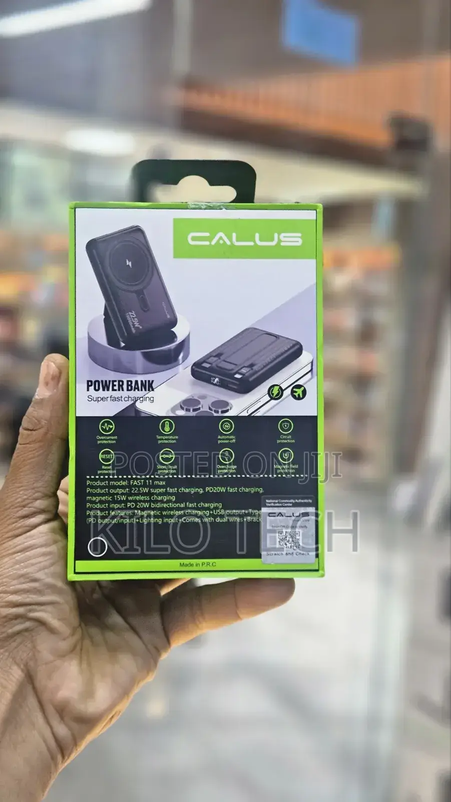 Calus Fast11 Max 10000mah Power Bank – 22.5w Fast Charging Wireless