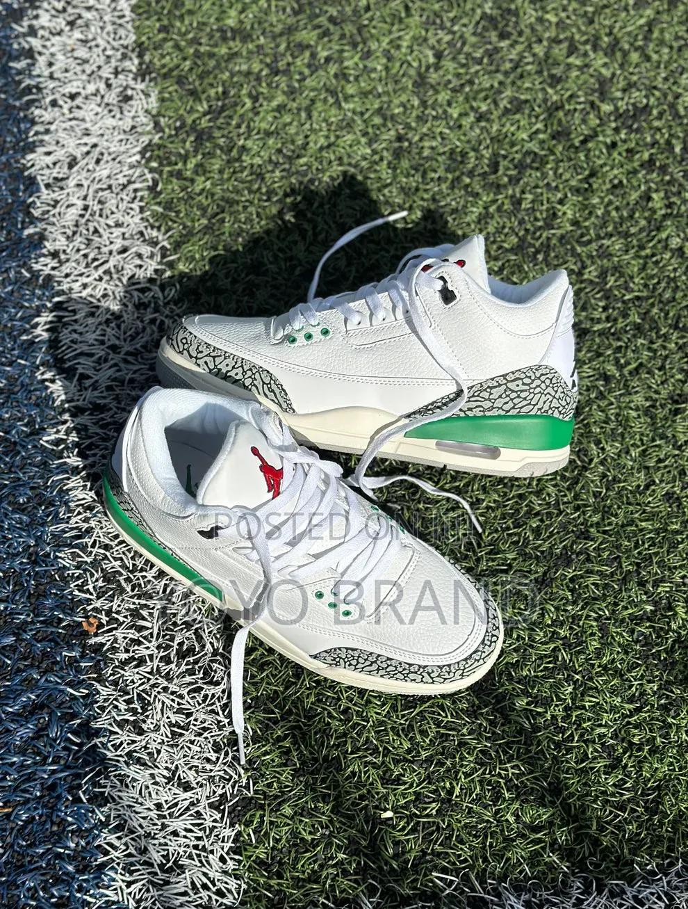 Nike Air Jordan 3 Retro "Lucky Green" Unisex Fashion Shoes