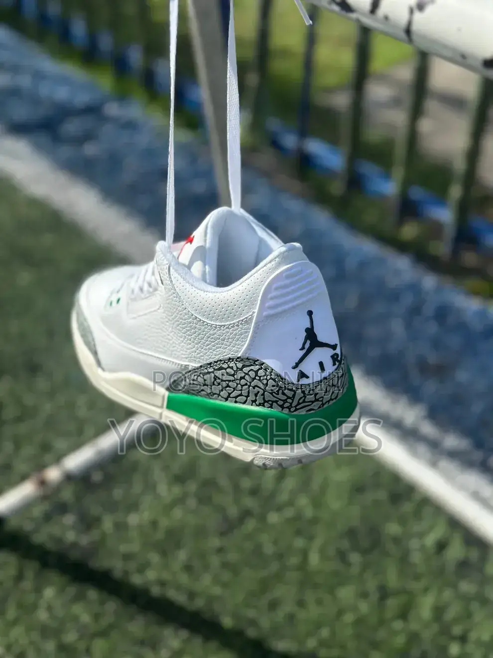 Nike Air Jordan 3 Retro "Lucky Green" Unisex Fashion Shoes