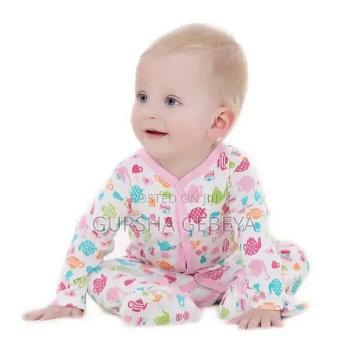 3-piece Newborn Baby Foot Wrapped Jumpsuit