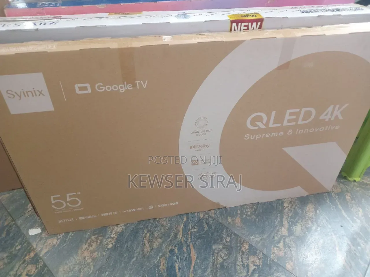 Syinix 55inch Tv Qled Uhd Android