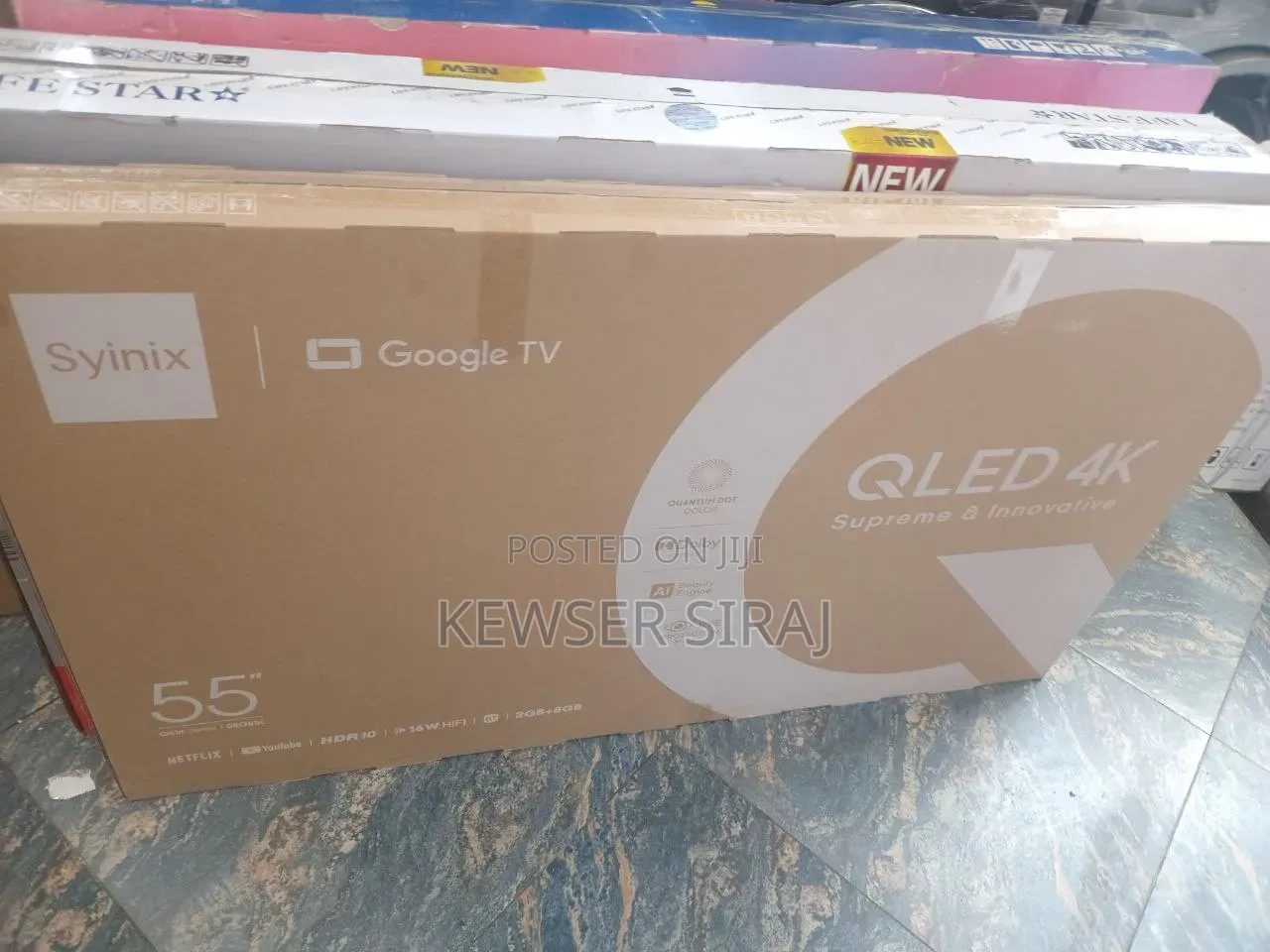 Syinix 55inch Tv Qled Uhd Android